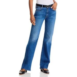 MOTHER the kick it high rise bootcut jeans in grasping at straws 34
